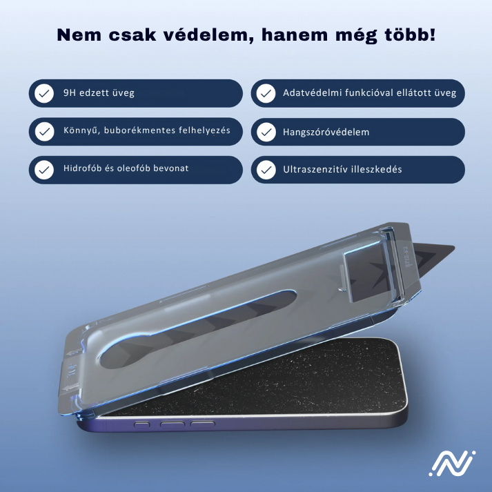Arctiqo™ 3 az 1-ben kijelzővédő üveg