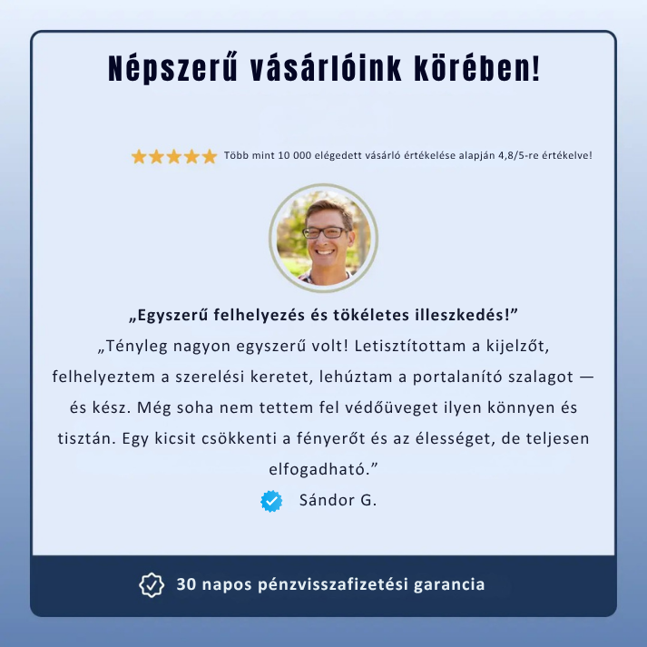 Arctiqo™ 3 az 1-ben kijelzővédő üveg